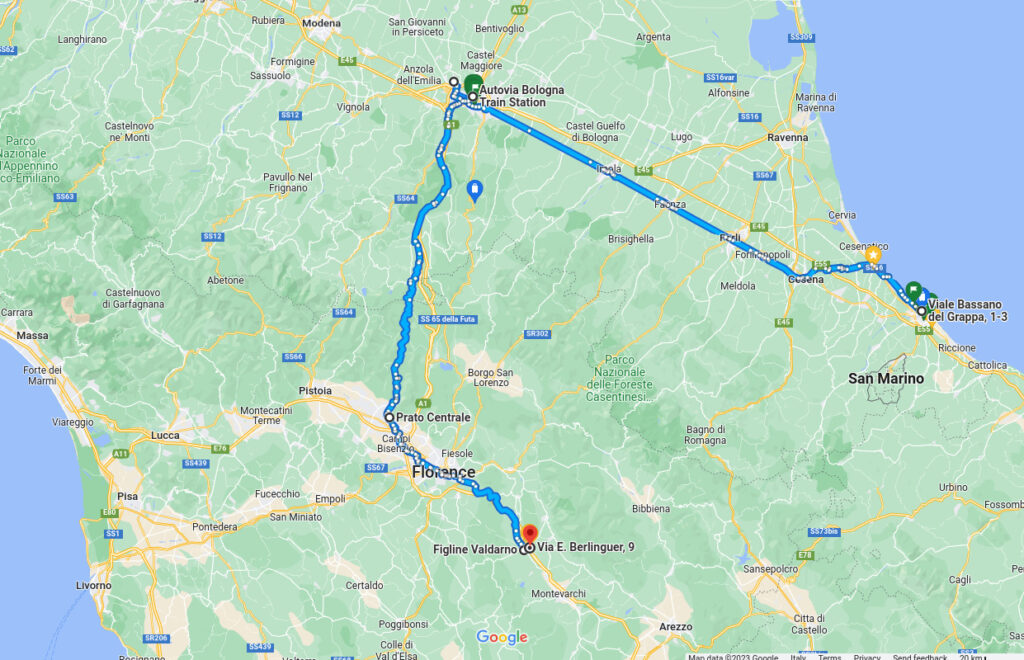 route map